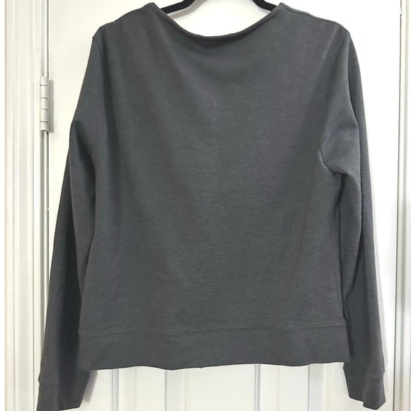 Banana Republic Soft Asymmetrical Zip Front Jacket Sweatjacket Sz Large - Picture 4 of 5